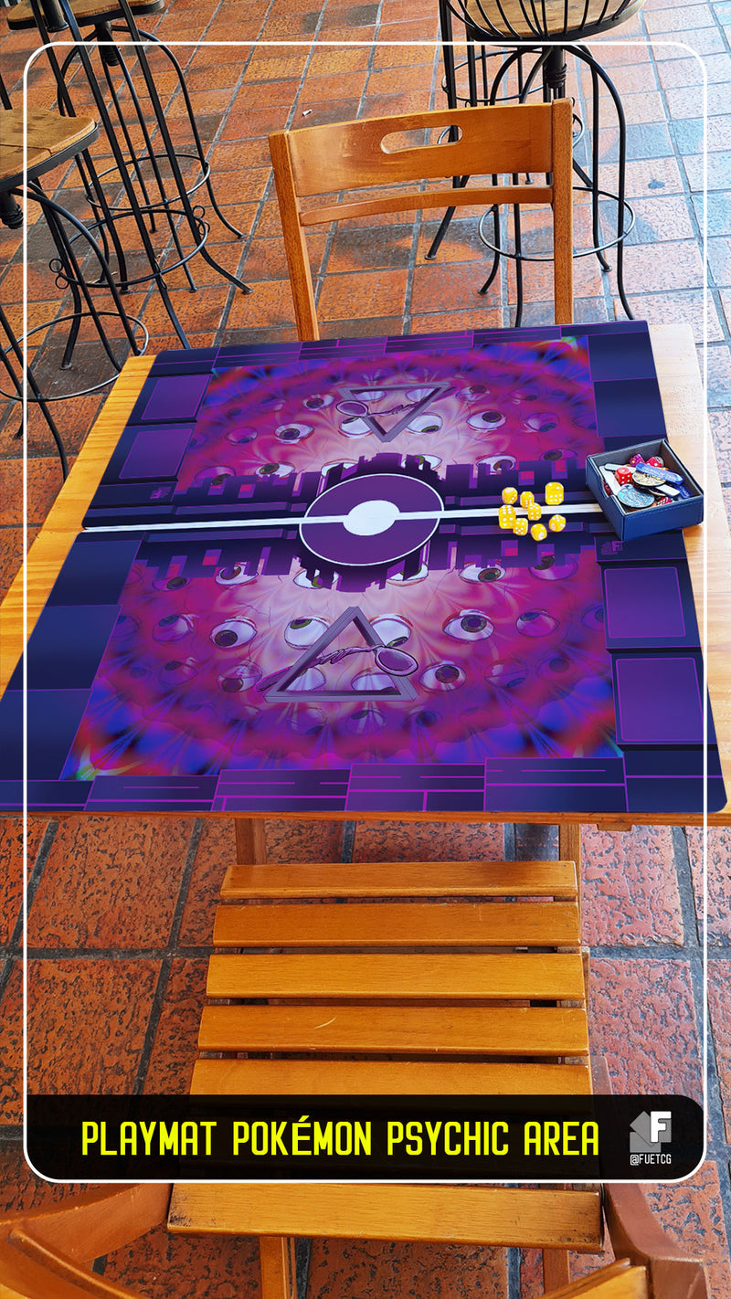 Pokémon Psychic Area TCG Playmat - Premium and Exclusive Design (2 Players)