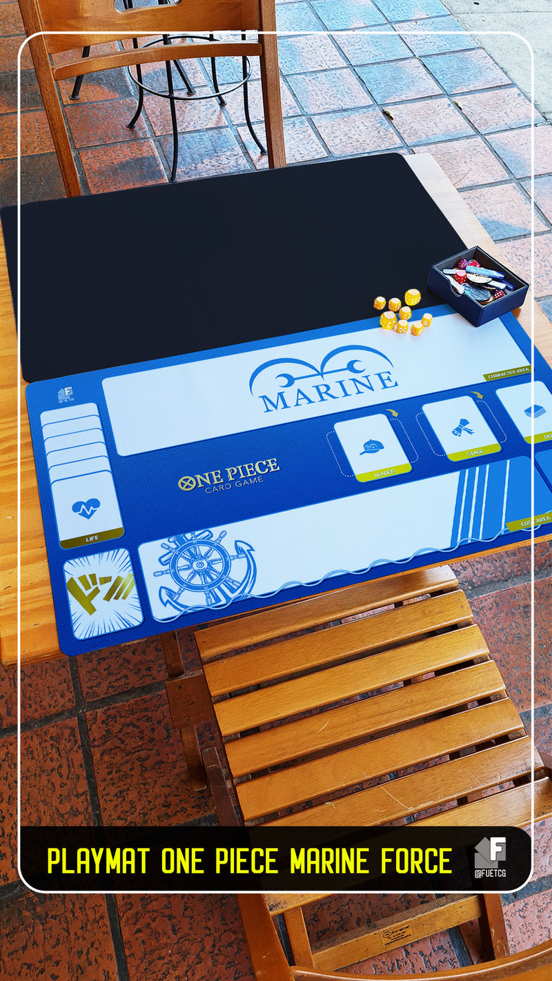 One Piece Marine TCG Playmat - Premium and Exclusive Design (1 Player)