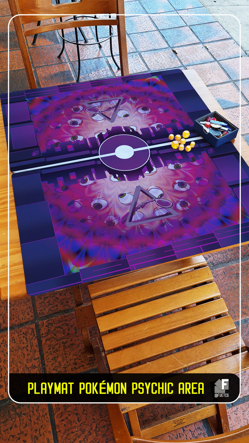 Pokémon Psychic Area TCG Playmat - Premium and Exclusive Design (2 Players)